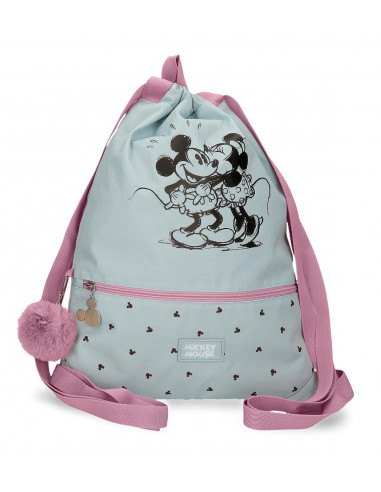 3793821 GYM SAC C/CREMALLERA MICKEY Y MINNIE KISSES